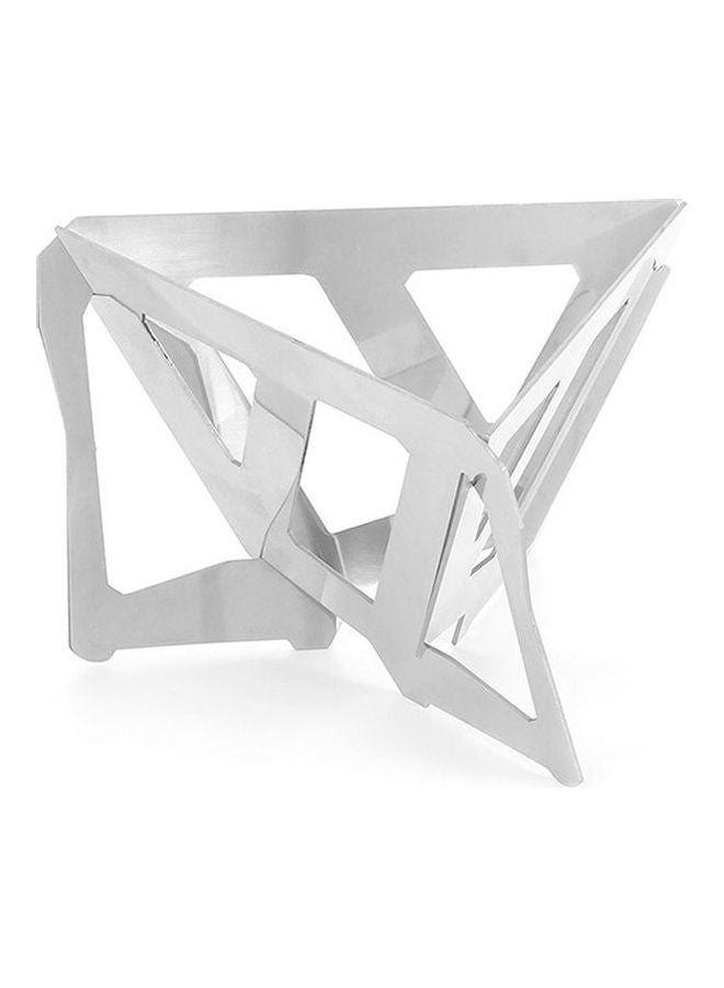 NIBEMINENT Stainless Steel Coffee Filter Rack Silver 105x70mm - Image 1