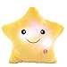 sofipal Creative Twinkle Star Shaped Plush Pillow LED Night Light Glowing Cushions Plush Stuffed Toys Gifts for Kids Decoration Yellow - Image 4