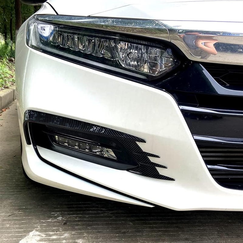 QASULER Front Bumper Canard Body Kit for Accord 2018-2020 - Image 2