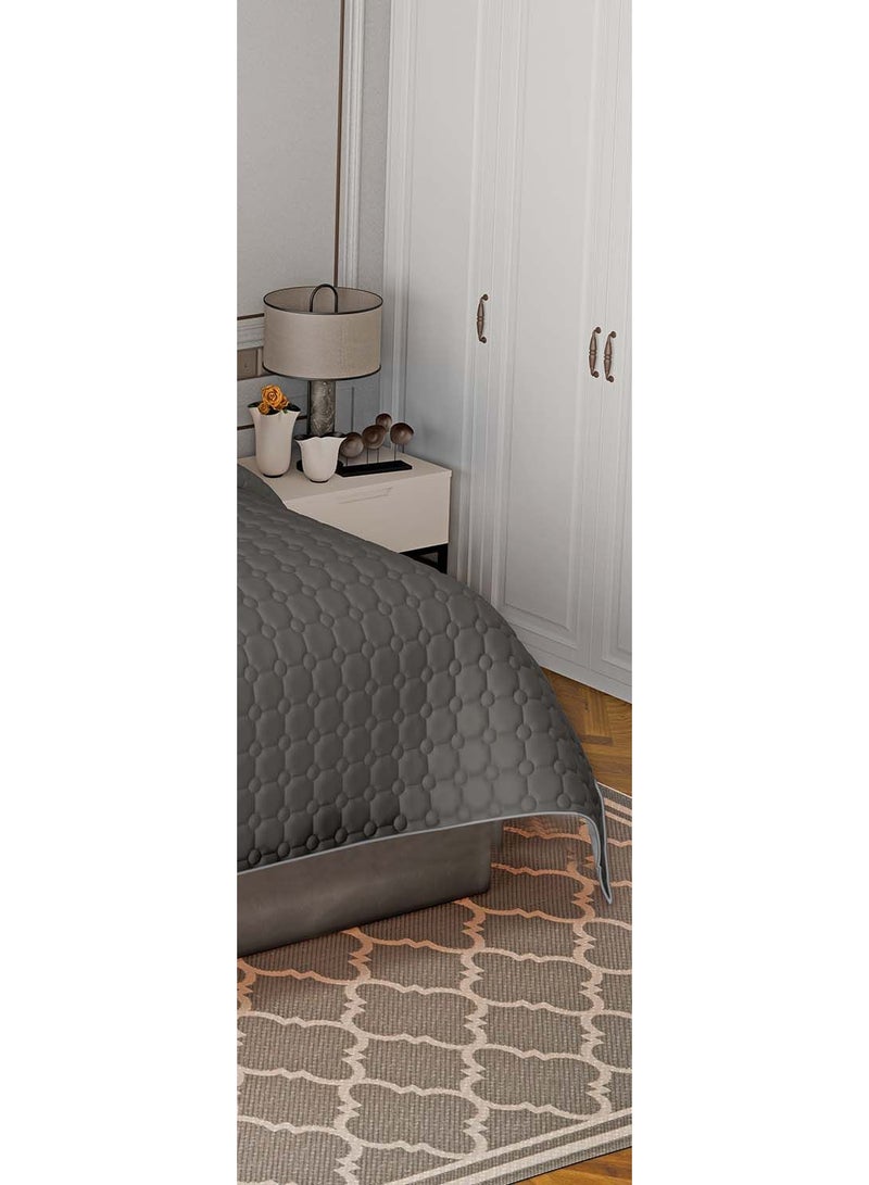 مون مفرش سرير نفرين مشجر مضغوط يتكون من 6 قطع ليمنحك صيف منعش، لحاف مقاس 250x230 سم - Image 4