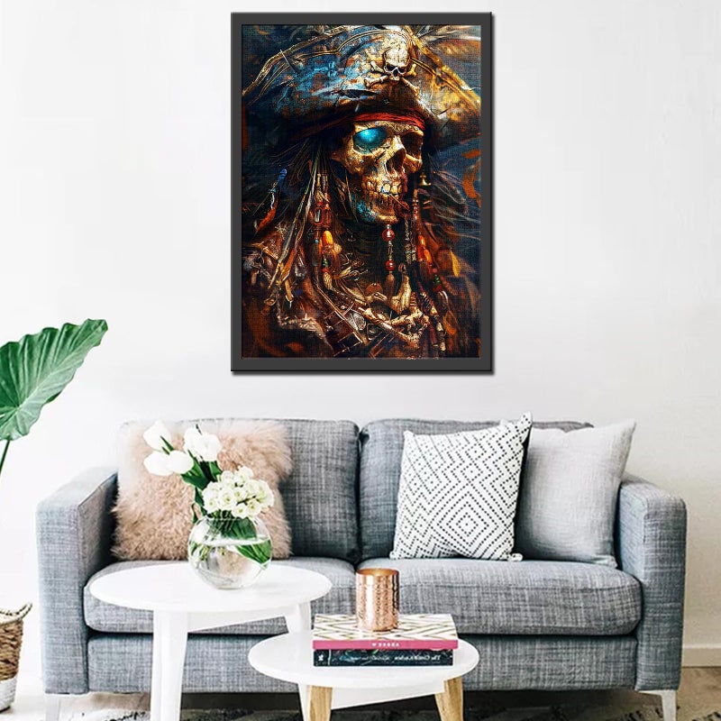 Aihonmin Pirate 1000 Piece Jigsaw Puzzle for Adults Families Skull Pirate Pictures Captain Puzzles for Challenging Family Activity Game DIY Handwork Puzzles Home Decor Gifts 20x27 Inches - Image 3