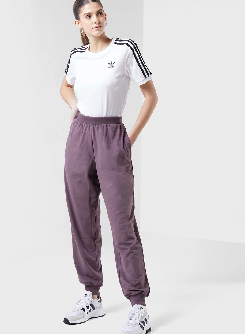 adidas Originals Trefoil Suede Cuff Sweatpants