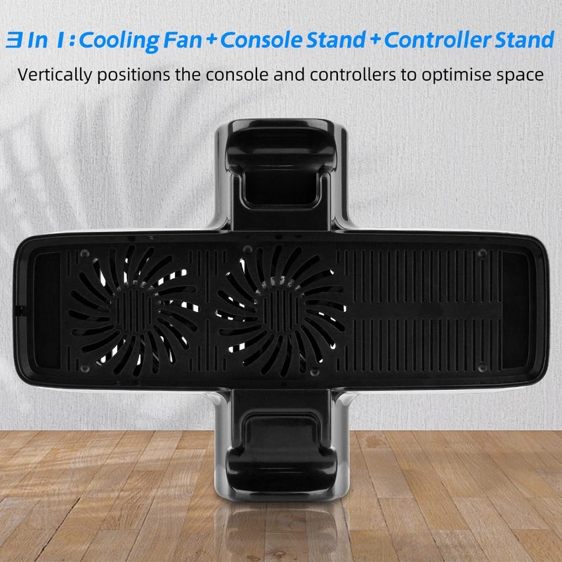 OSTENT 3 in 1 USB Cooling Fan + Console Controller Stand for Microsoft Xbox 360 Slim - Image 4