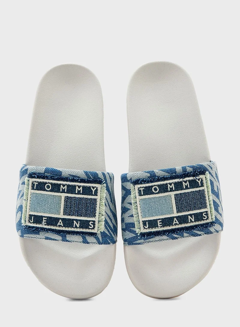 TOMMY JEANS Pool Slide Denim Slides