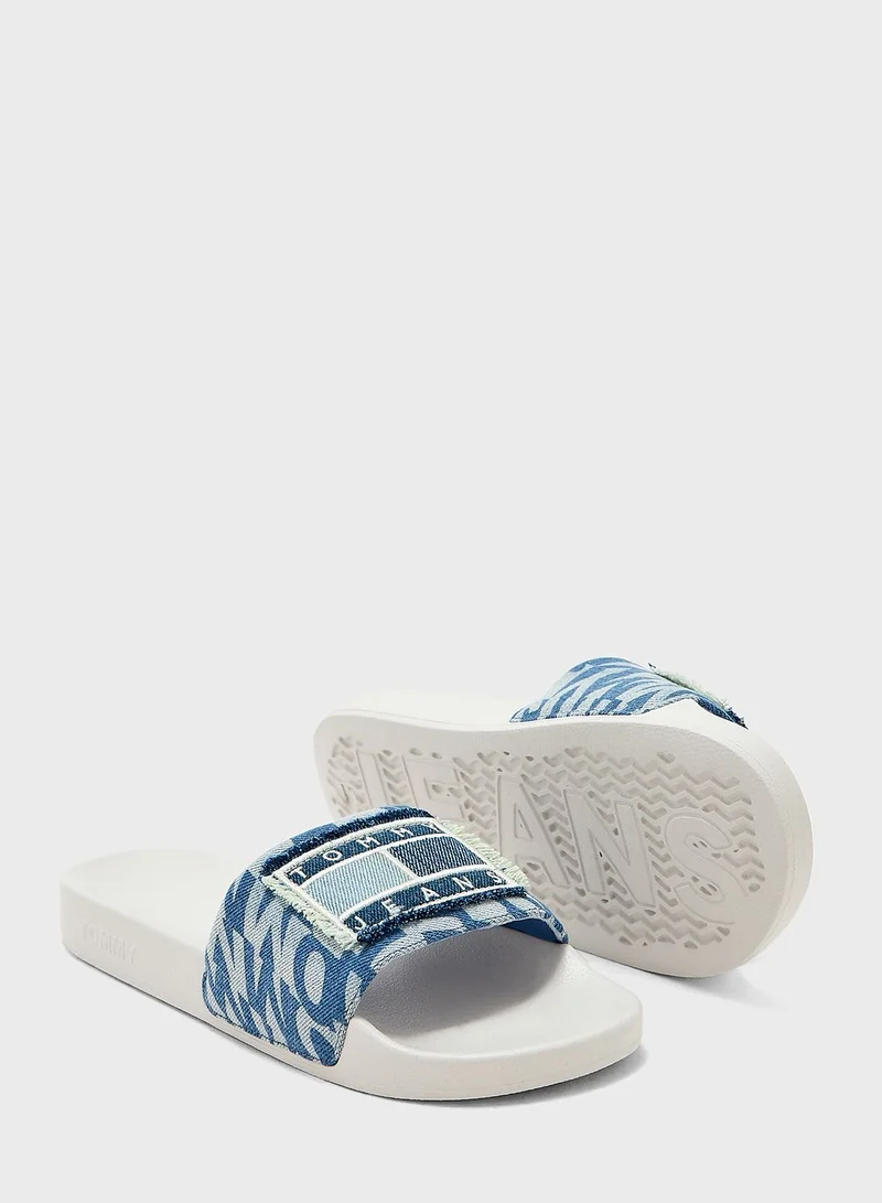 TOMMY JEANS Pool Slide Denim Slides