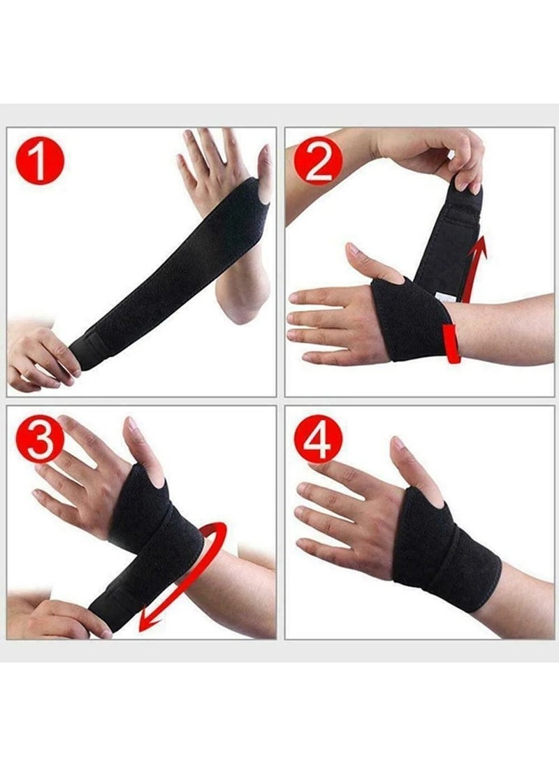 Ankaflex 2 Pieces Exp Hand Wrist Splint Medical Orthopedic Sports Tape Bandage Static Splint Wristband Injury Sprain Bandage  - Image 2