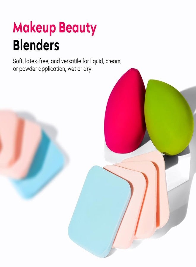 Sankrityayan 6 Piece Makeup Blender Sponge Set, Soft Beauty Puffs for Seamless Application of Liquid Foundation, Cream & Powder, Wet and Dry Makeup Applicators for Women & Girls (Multicolor) - Image 2