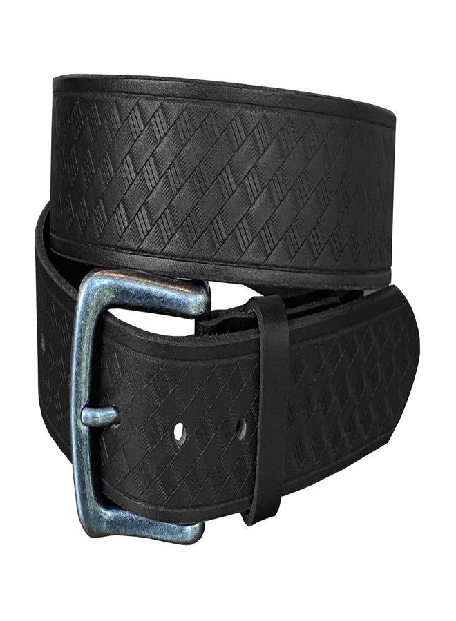 Status Men's Basketweave 38mm Belt, Black, 34