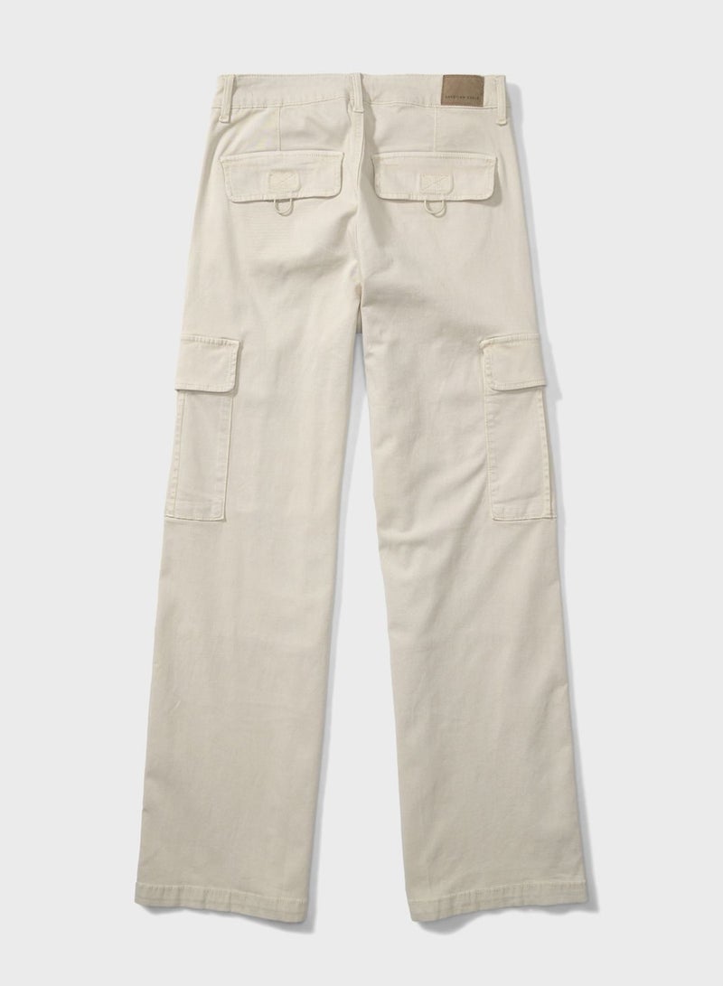 American Eagle Wide Leg Pocket Detail Pants - Image 4