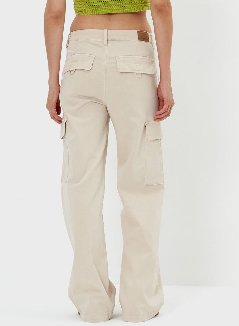 American Eagle Wide Leg Pocket Detail Pants - Image 2