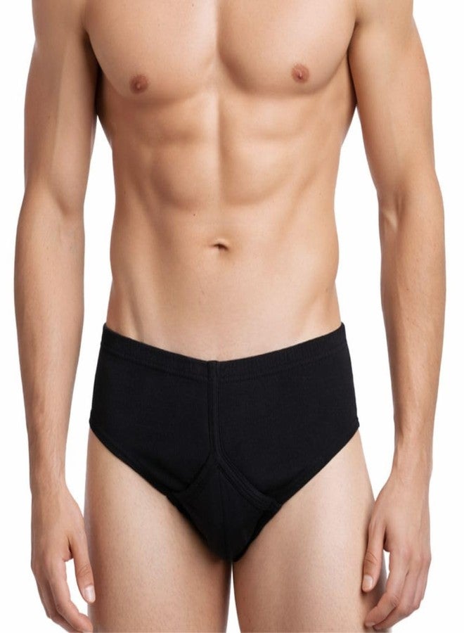 Wemyc Adult Male Incontinence Underwear-Brief Style-Bladder Control Briefs Washable And Reusable Urinary Brief For Men Cotton With Front Absorption Area(M) - Image 1