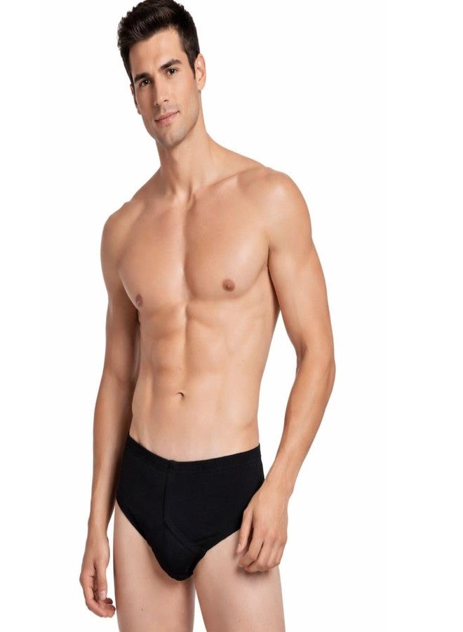 Wemyc Adult Male Incontinence Underwear-Brief Style-Bladder Control Briefs Washable And Reusable Urinary Brief For Men Cotton With Front Absorption Area(M) - Image 3