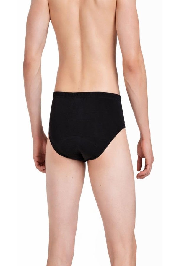 Wemyc Adult Male Incontinence Underwear-Brief Style-Bladder Control Briefs Washable And Reusable Urinary Brief For Men Cotton With Front Absorption Area(M) - Image 2