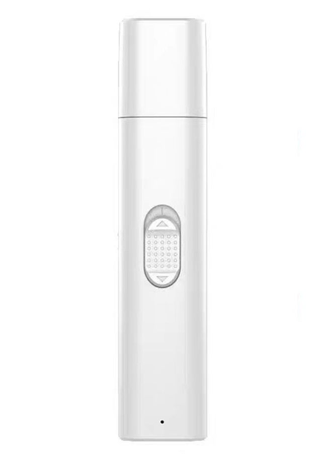 yongsheng Electric Nail Clipper White，Dog Nail Grinder Small Medium Dogs Cats-Quiet Nail File Buffer-Cat Claw Trimmer for Kitten-Puppy Toenail Polish Clipper-Electric Paw Filer Trimming Tool-Pet Grooming Kit  - Image 1