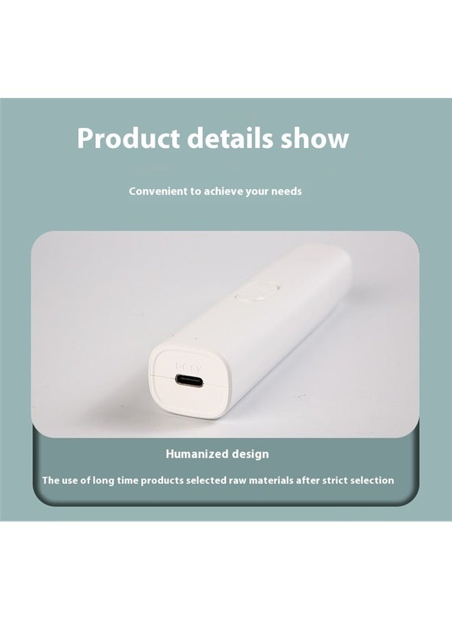 yongsheng Electric Nail Clipper White，Dog Nail Grinder Small Medium Dogs Cats-Quiet Nail File Buffer-Cat Claw Trimmer for Kitten-Puppy Toenail Polish Clipper-Electric Paw Filer Trimming Tool-Pet Grooming Kit  - Image 5