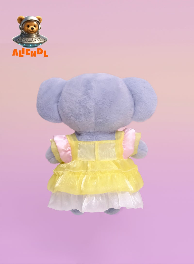 ALIENDL Calm Koala – Plush Koala Stuffed Animal Toy for Baby Kids, Soft Cute Koala Plush Doll Gift Set with Removable Dress & Pouch, Perfect Gift for Kids, Friends & Couples - Image 4