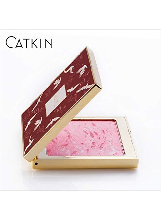 CATKIN كاتكين بلاشر خدود باك وردي خوخي متعدد الألوان بودرة طبيعية باليت 10 جرام C01 - Image 2