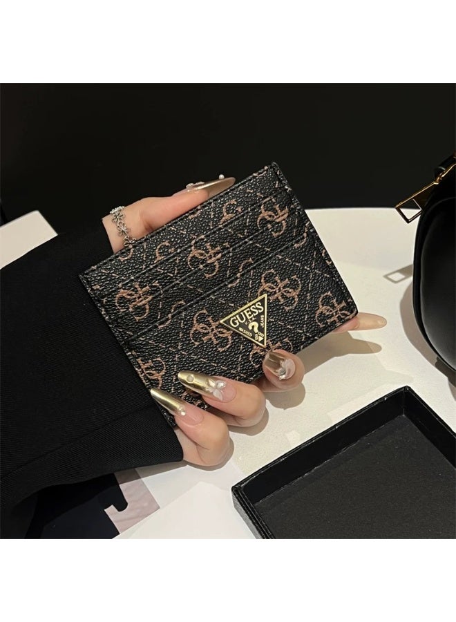Guest Exquisite high-end accordion card holder, ultra-thin, anti-demagnetization, multiple card slots, business card holder, portable ID organizer, suitable for both men and women - Image 1