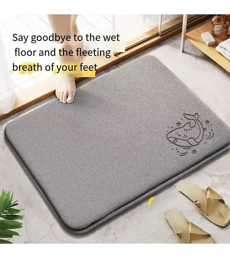 Thick Quick Drying Anti Slip Water Absorbing Bathroom Mat Carpet 1.97 Feet By 1.31 Feet - Image 2