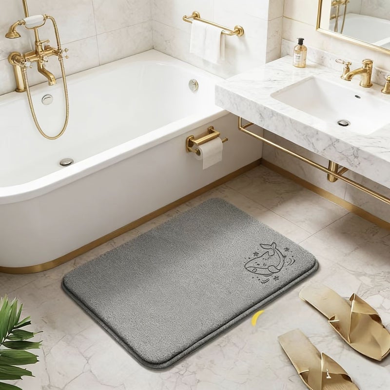 Thick Quick Drying Anti Slip Water Absorbing Bathroom Mat Carpet 1.97 Feet By 1.31 Feet - Image 1