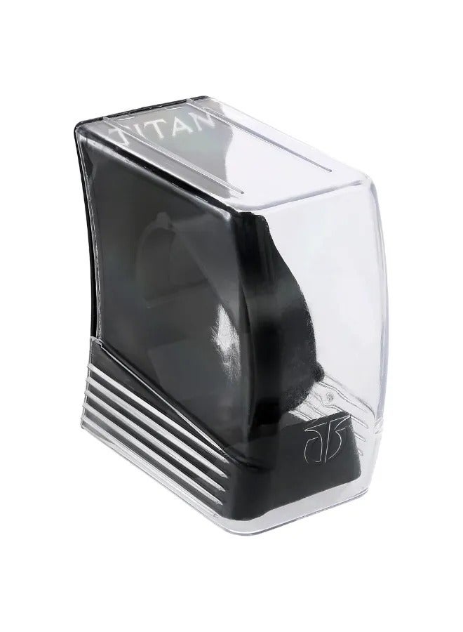 TITAN ساعة يد رجالية تناظرية على شكل مستطيل مصنوعة من الفولاذ المقاوم للصدأ - 1581YM05 - 41.4 مم - Image 5