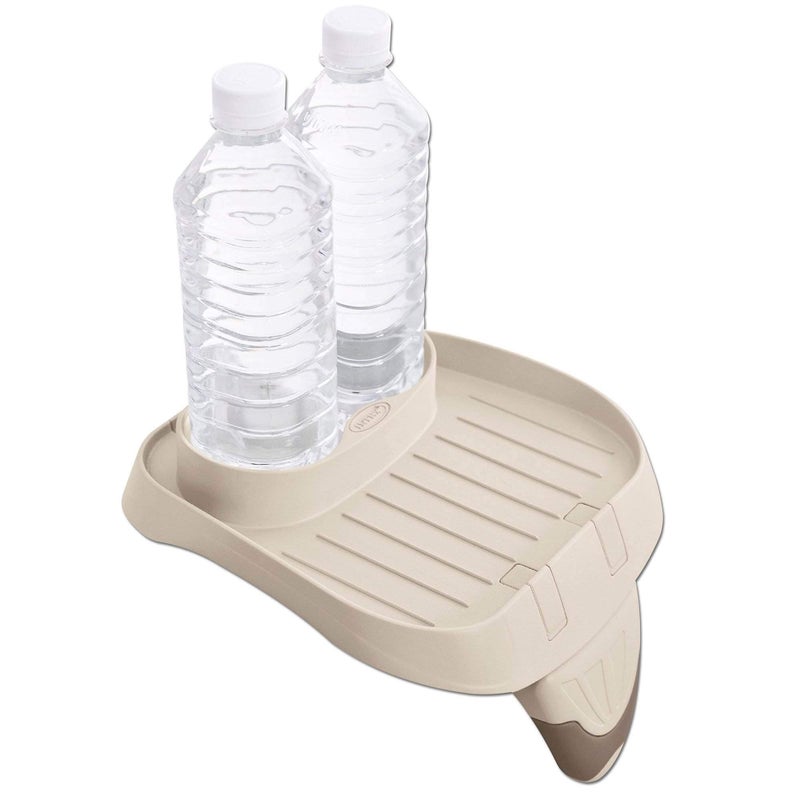 Intex PureSpa Attachable Cup Holder for Spa Wall, Pool and Hot Tub Accessory for Drinks that Holds 2 Standard Sized Beverages, Tan - Image 5