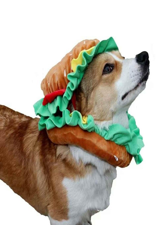 Lumadecor Soft Hamburger Hat Recovery Cone for Cats & Dogs - Funny Pet Collar Halloween Costume Hat for Small Pets - Image 5