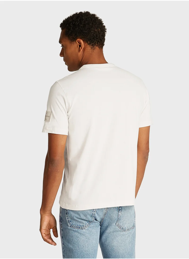Calvin Klein Jeans Logo Print Crew Neck T-Shirt