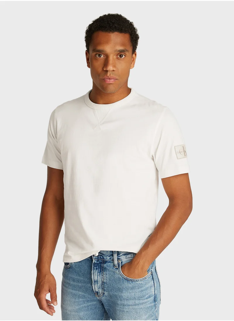 Calvin Klein Jeans Logo Print Crew Neck T-Shirt