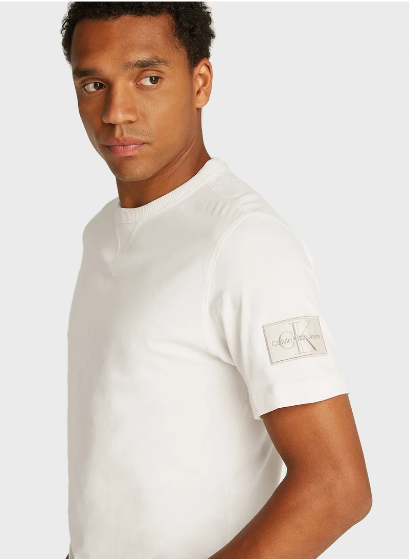 Calvin Klein Jeans Logo Print Crew Neck T-Shirt