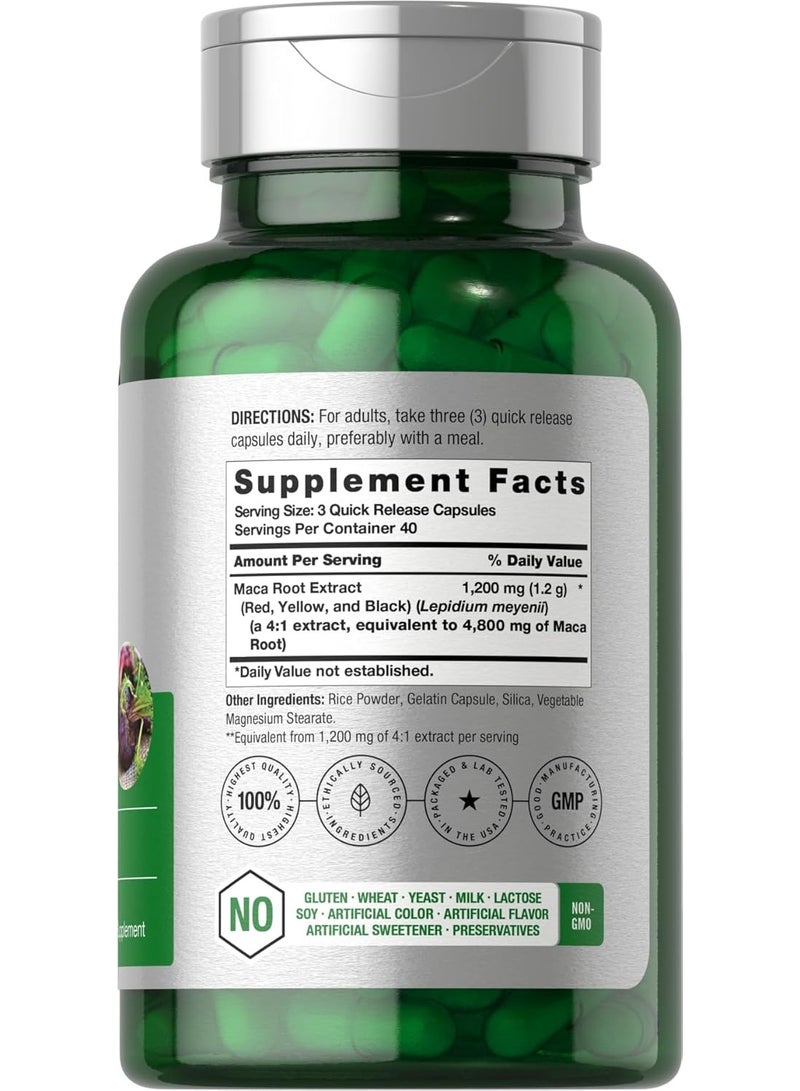 هرباخ كبسولات جذور الماكا للرجال والنساء، 120 كبسولة، 40 جرعة - Image 2