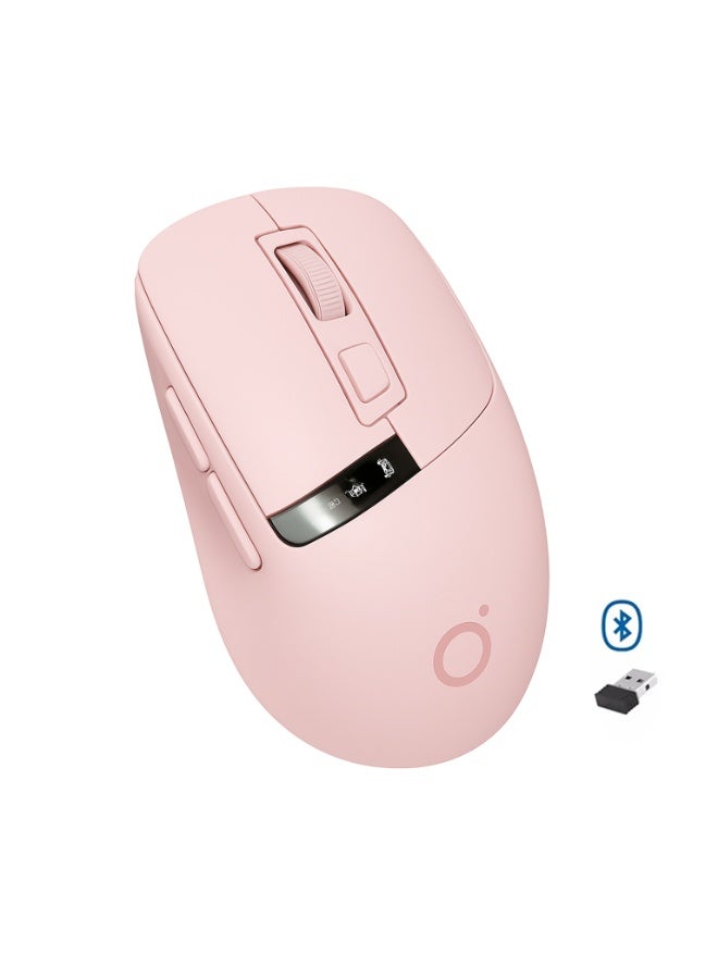 Eweadn Q2 Dual Mode Wireless, Bluetooth  Silent Click Mouse - Optical Sensor 1600 DPI Rechargeable USB C with Display - Image 1