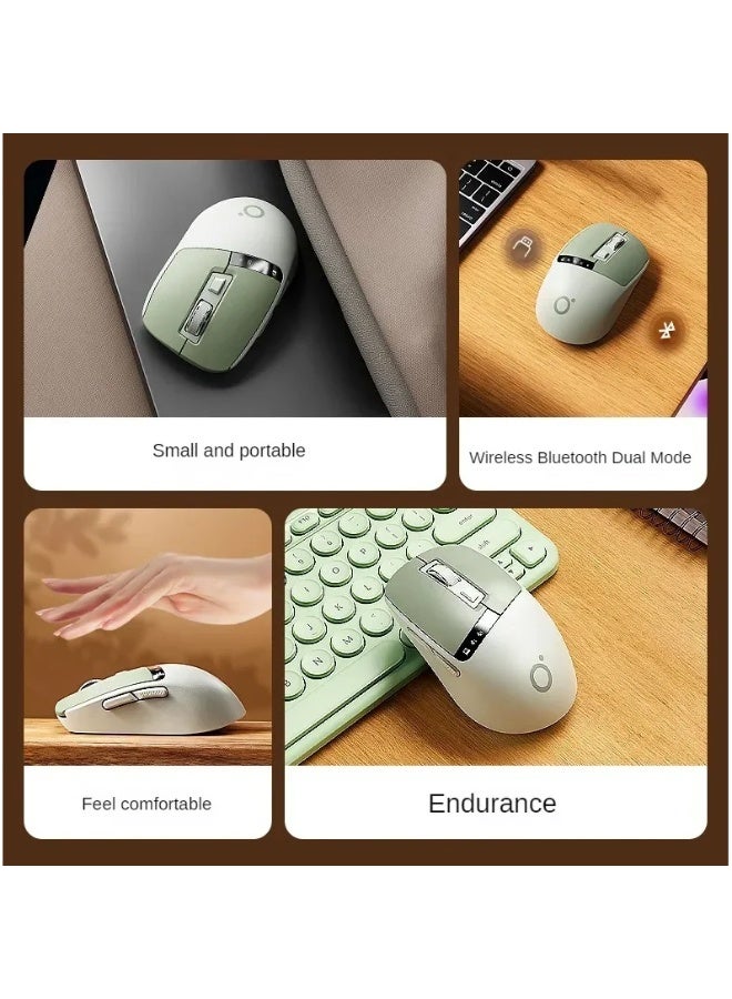 Eweadn Q2 Dual Mode Wireless, Bluetooth  Silent Click Mouse - Optical Sensor 1600 DPI Rechargeable USB C with Display - Image 4