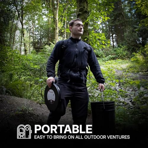 72 HRS Premium Portable Camping Toilet Seat with Lid for 5 Gallon Buckets, Outdoor Camping, Hiking, Emergencies - Perfect for Emergency Preparedness, Backcountry, Car, Boat, Road Trips (No Bucket) - Image 3