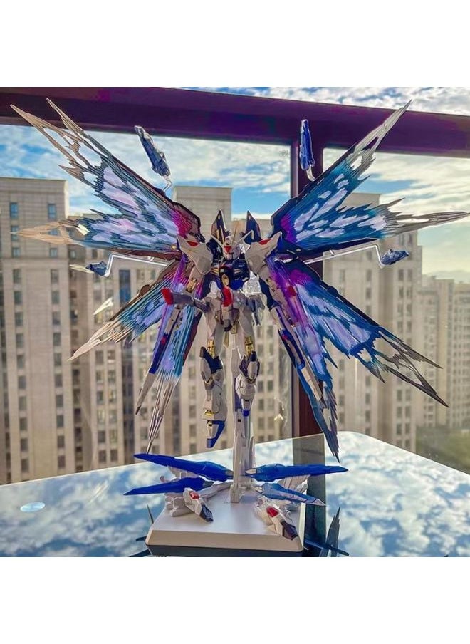 Generic - Gundam Model MG Attacks Free Light Wings Blue And Red Heretical Unicorn Destiny Big Class Assembled Mecha Hand-made Toy-Color:Strike Freedom 2.0 [gun Shield Cannon] Mecha - Free Stand - Single Model + 3-piece Tools Set - Image 1