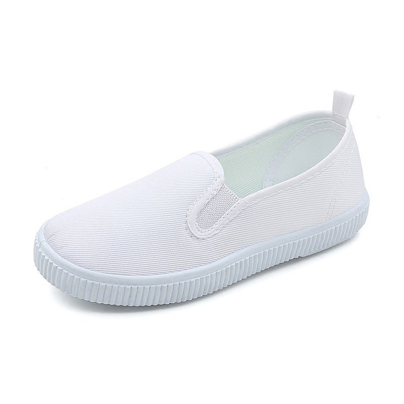 Children'S Shoes Kindergarten Indoor Shoes Dance Shoes Boys And Girls Velcro Student White Shoes Children'S Small White Shoes - Image 5