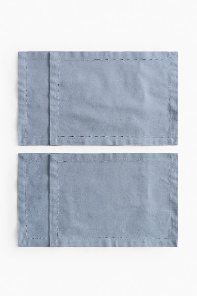 H&M 4-pack cotton place mats