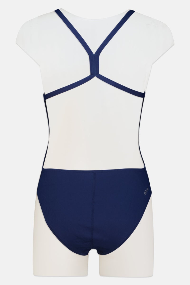 arena Women Brand Logo Training One Piece, Navy - Image 3