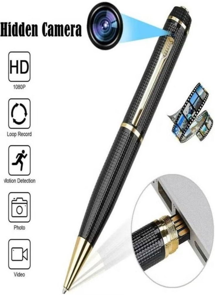Generic - Spy Pen High Quality Portable 1080p Full HD Fountain Pen Spy Camera Pocket Mini Hidden DVR Camcorder Video Recorder - Image 1