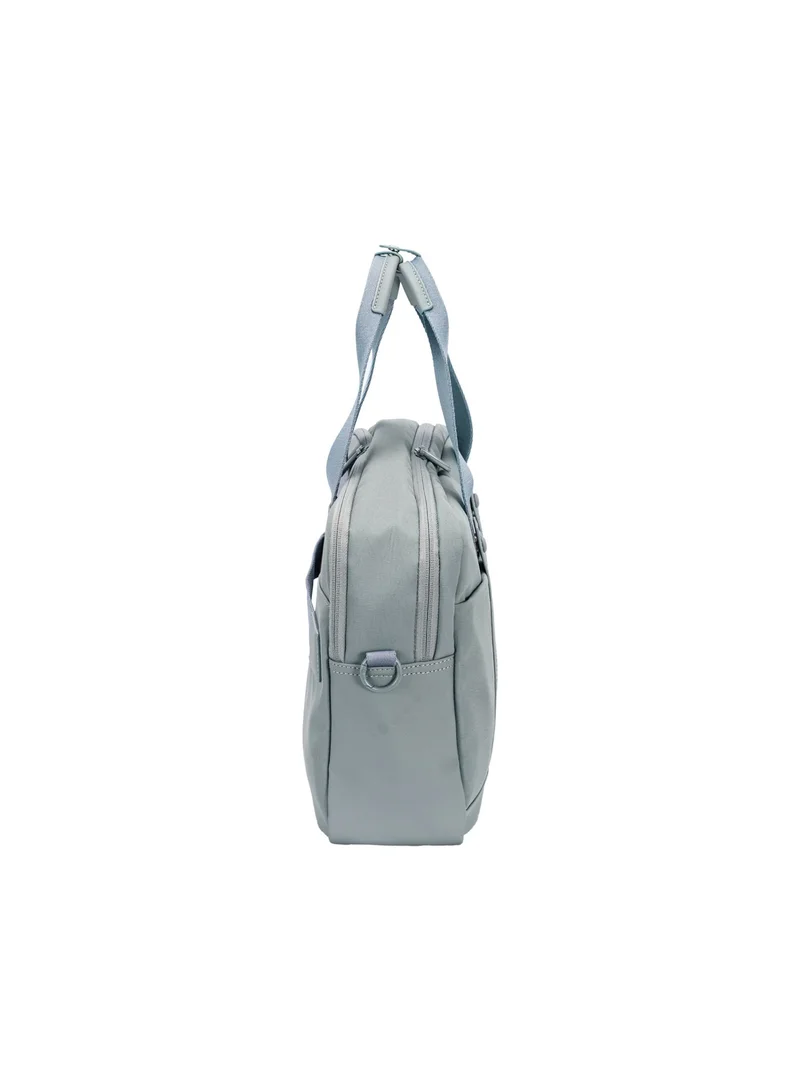 David Jones Steel Grey David Jones laptop briefcase for women Leather and textile tote work and office bag- Utility and work formal bag for all in model cm7720 for Women | Best Price UAE
