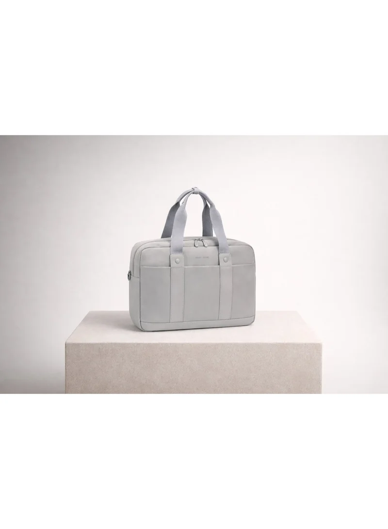 David Jones Steel Grey David Jones laptop briefcase for women Leather and textile tote work and office bag- Utility and work formal bag for all in model cm7720 for Women | Best Price UAE