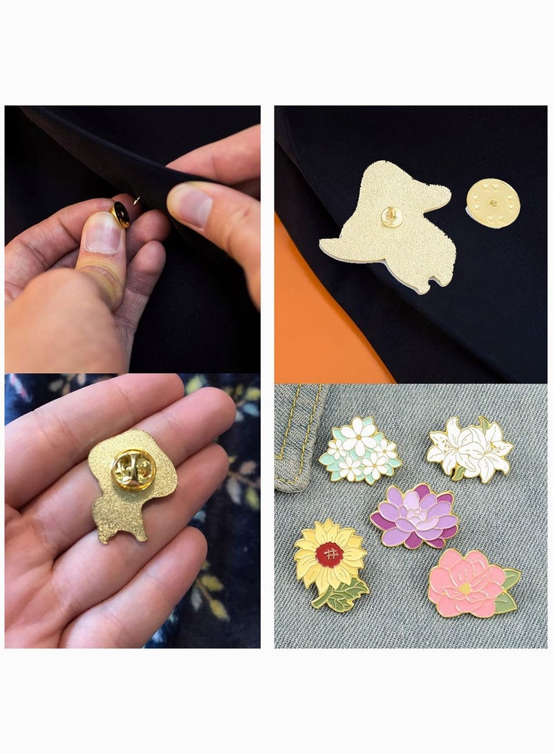 سيوسي مجموعة دبابيس بروش من المينا الوردية ، 5 قطع من SYOSI ، دبابيس شارات زهور عباد الشمس الكرتونية جولييتس ، دبابيس شارات للحقائب ، ملابس القبعات ، دبابيس بروش الزهور الملونة المينا ، هدية للفتيات النساء - Image 4