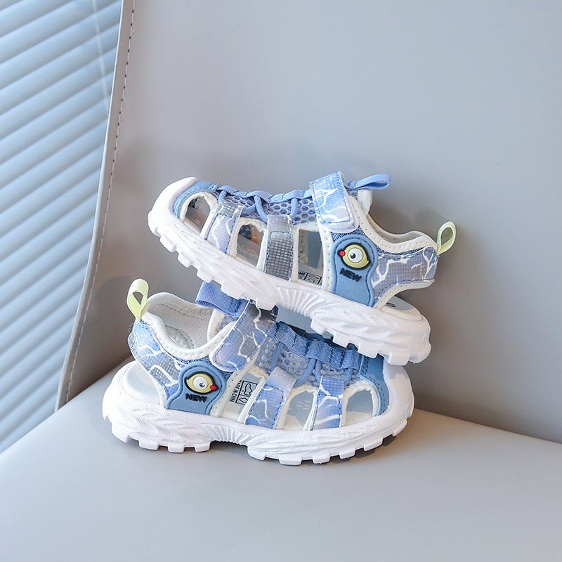 Children'S Sandals 2025 Closed-Toe Toddler Shoes Baby Cartoon Soft Sole Non-Slip Boys And Girls Shoes - Image 1