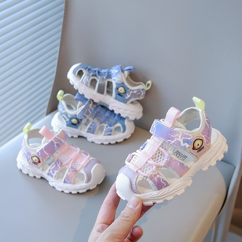 Children'S Sandals 2025 Closed-Toe Toddler Shoes Baby Cartoon Soft Sole Non-Slip Boys And Girls Shoes - Image 2