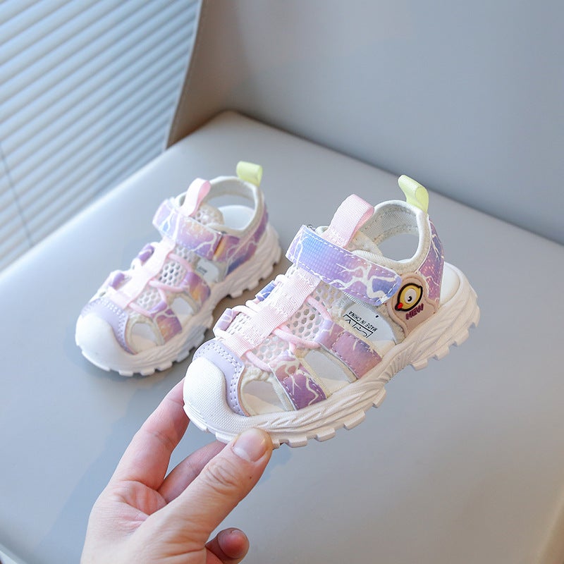 Children'S Sandals 2025 Closed-Toe Toddler Shoes Baby Cartoon Soft Sole Non-Slip Boys And Girls Shoes - Image 4
