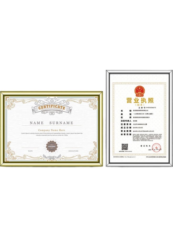 Jin Longxing Jinlongxing Business License Frame A3 Photo Frame Wall-Mounted Aluminum Alloy Frame For Mounting, Protective Cover, Business And Health Permits, Certificates Of Honor, Diplomas Frame Silver Bb-A3 - Image 3