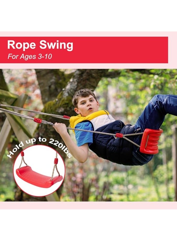 كراسي دوارة للأطفال، كراسي دوارة خارجية، من الشجرة الدافعة، مناسبة للملعب والفناء الخلفي، بحمولة تصل إلى 220 رطل / 100 كجم، مناسبة للأطفال من عمر 3-10 سنوات. - Image 3