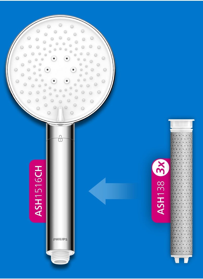 Philips - PHILIPS Filter ACF Handheld Shower head, 3 cartridges - Image 1