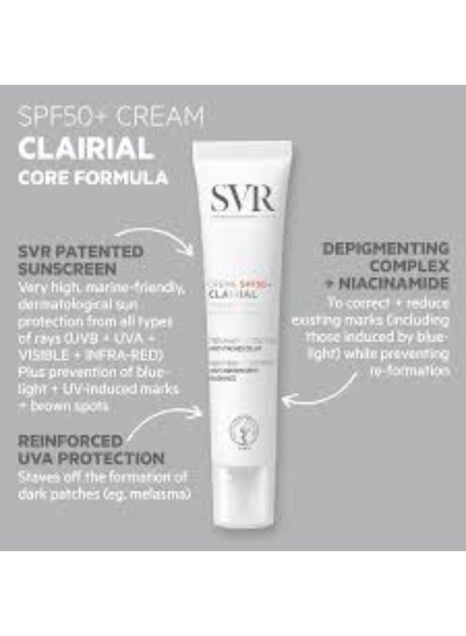 اس في أر كريم SVR Clairial SPF50+ 40 مل - Image 3