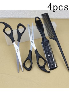General 4-Piece Hair Cutting Accessories Set Black/Silver  - Image 1